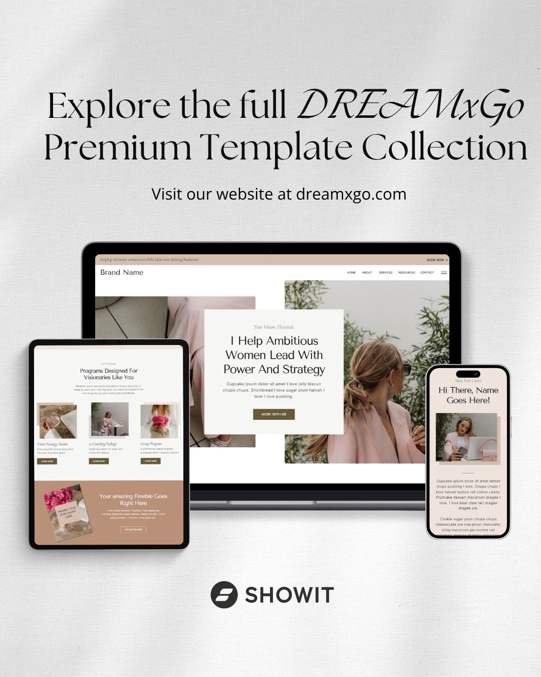 Rose Template - Perfect for femenine & elegant solopreneurs